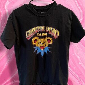 Grateful Dead Dancing Bear Graphic T-Shirt Size Small Black